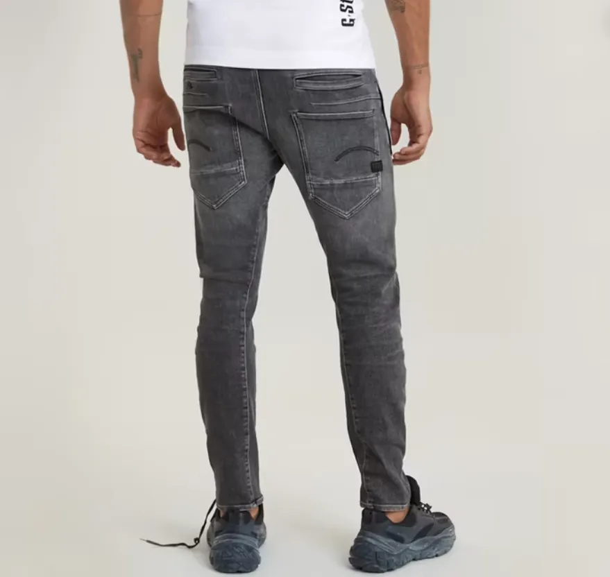 G-Star Raw  D-STAQ 3D  SLIM Men’s -FADED ODYSSEY GREY DESTROYED