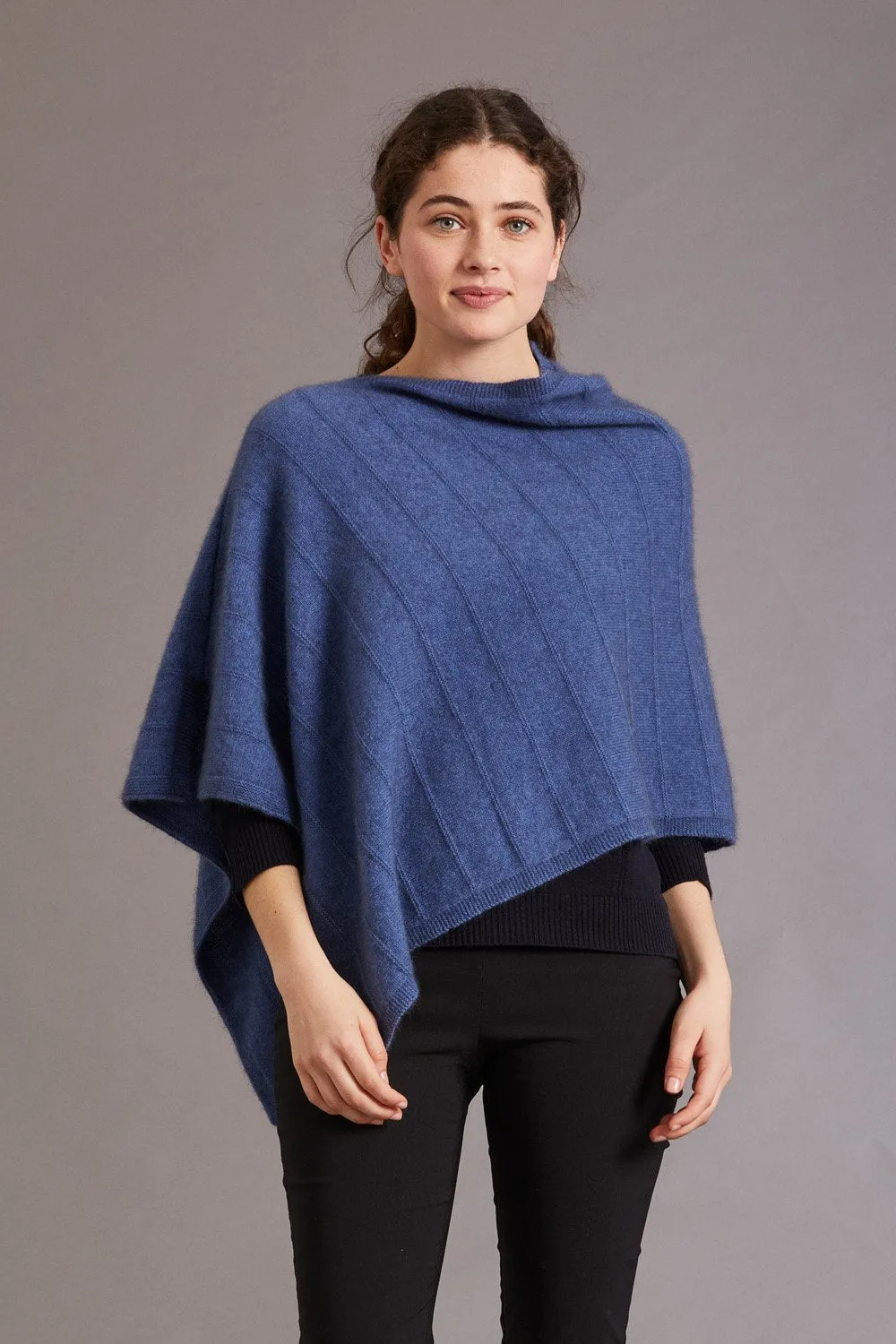 GARTER DETAIL PONCHO