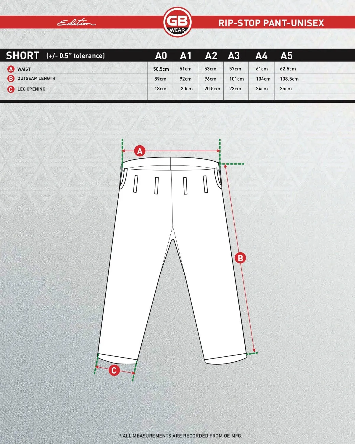 GB Ripstop Pants - White