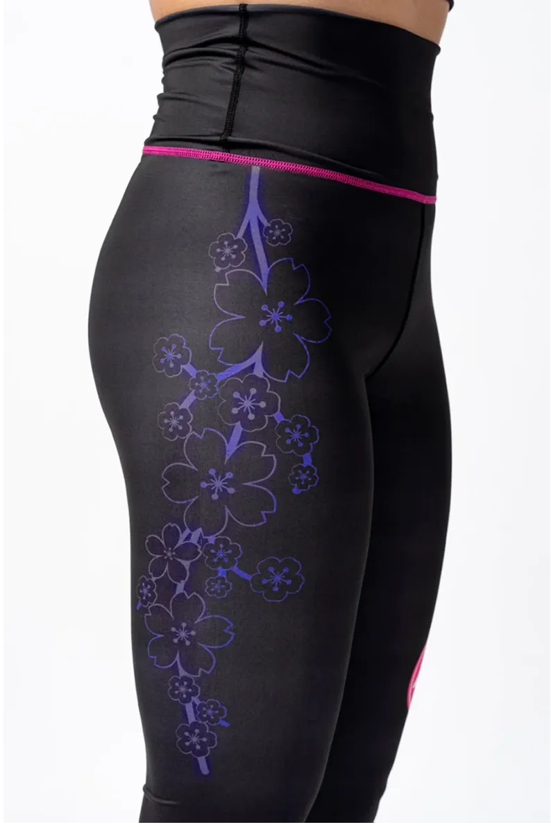 GB Sakura Womens Compression Pants - Black