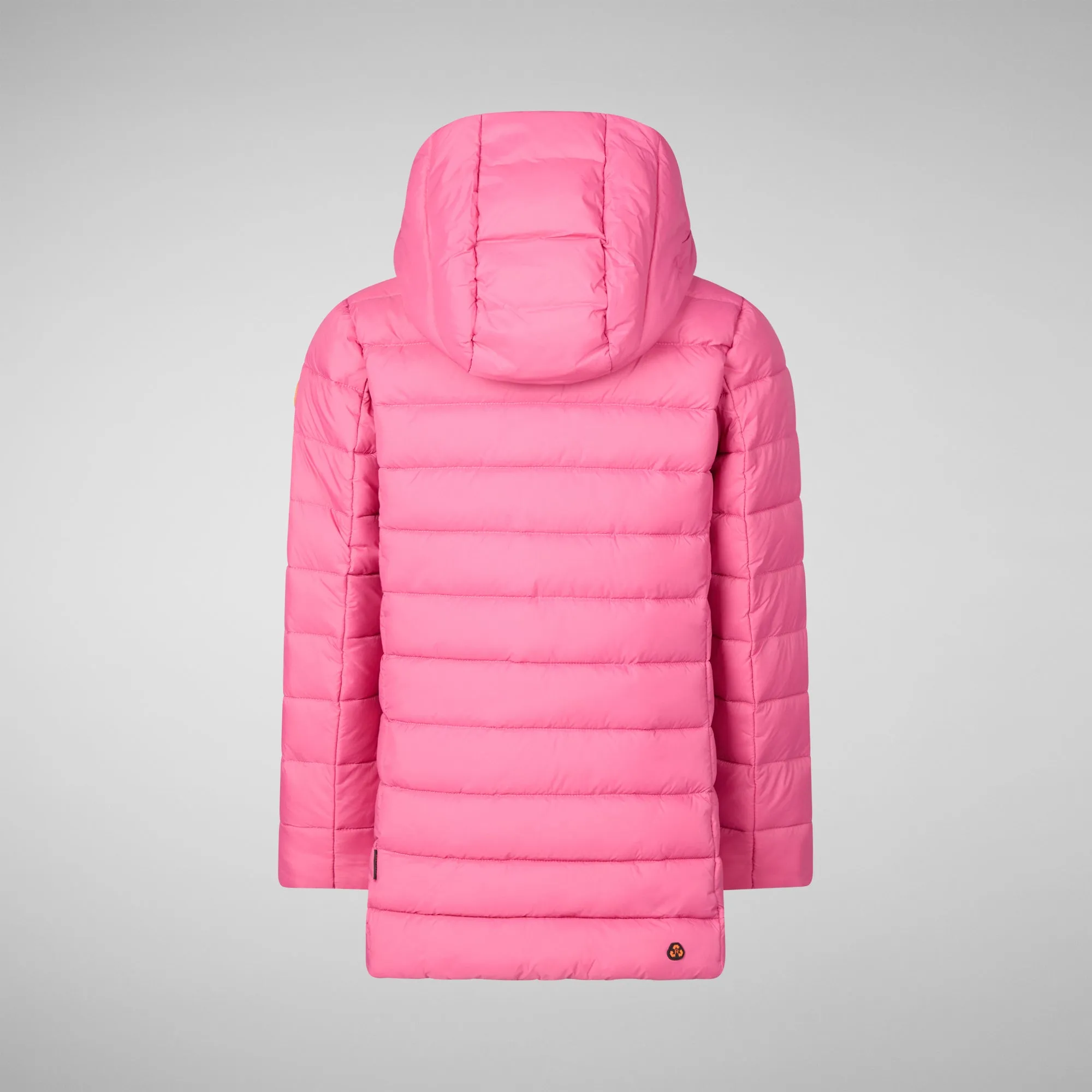 Girls' animal free puffer jacket Pricilla in gem pink