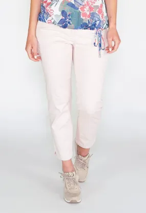 GLAM COTTON SATEEN 7/8 PANT - ROSE