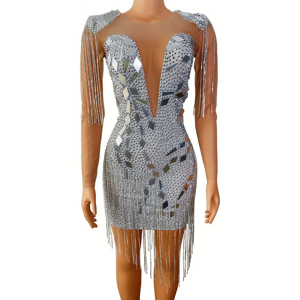 Glitz Fringe Sequin Tassel Dresses - Culture Heaven Special