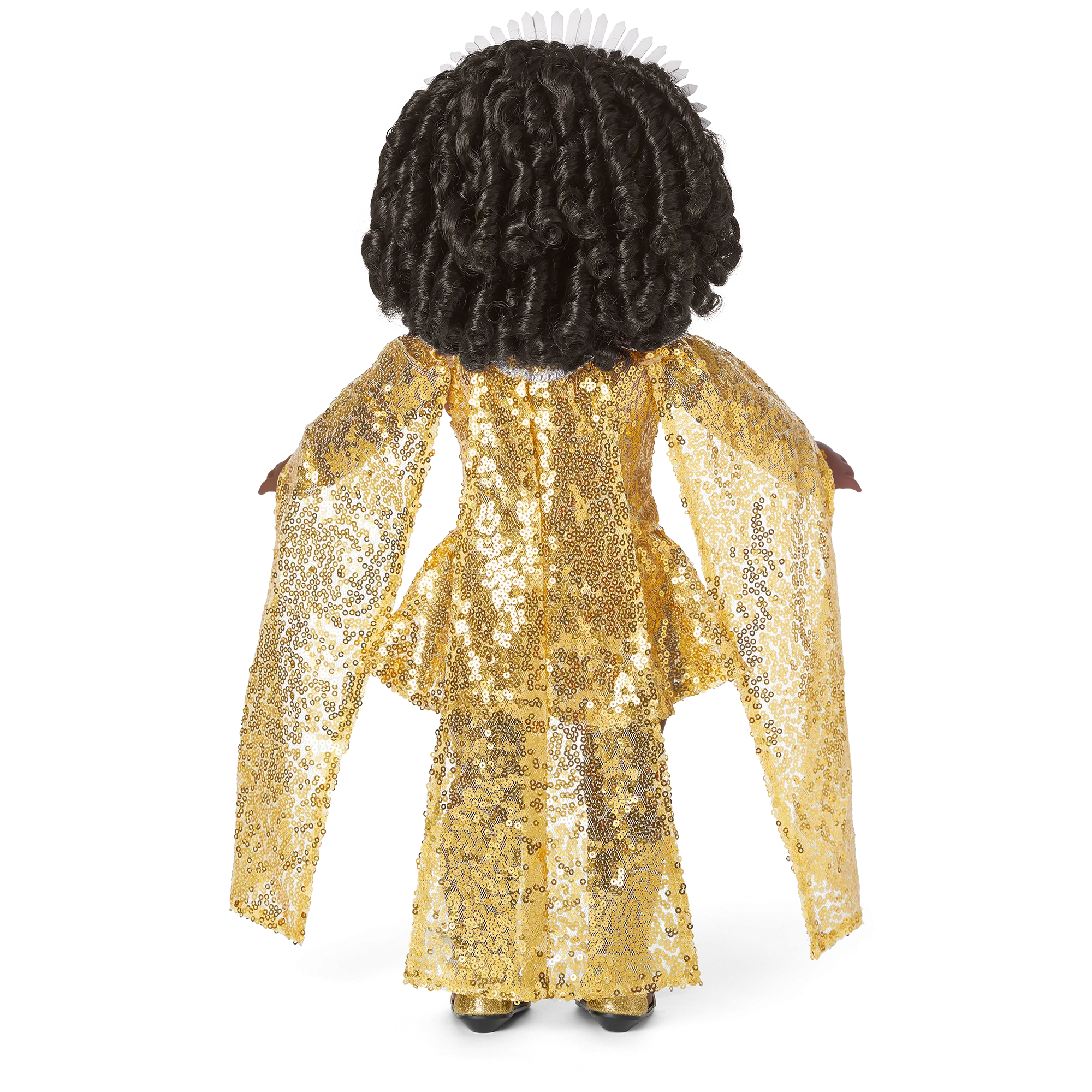 Glitzy Sequin Gown & Capelet Outfit for 18-inch Dolls