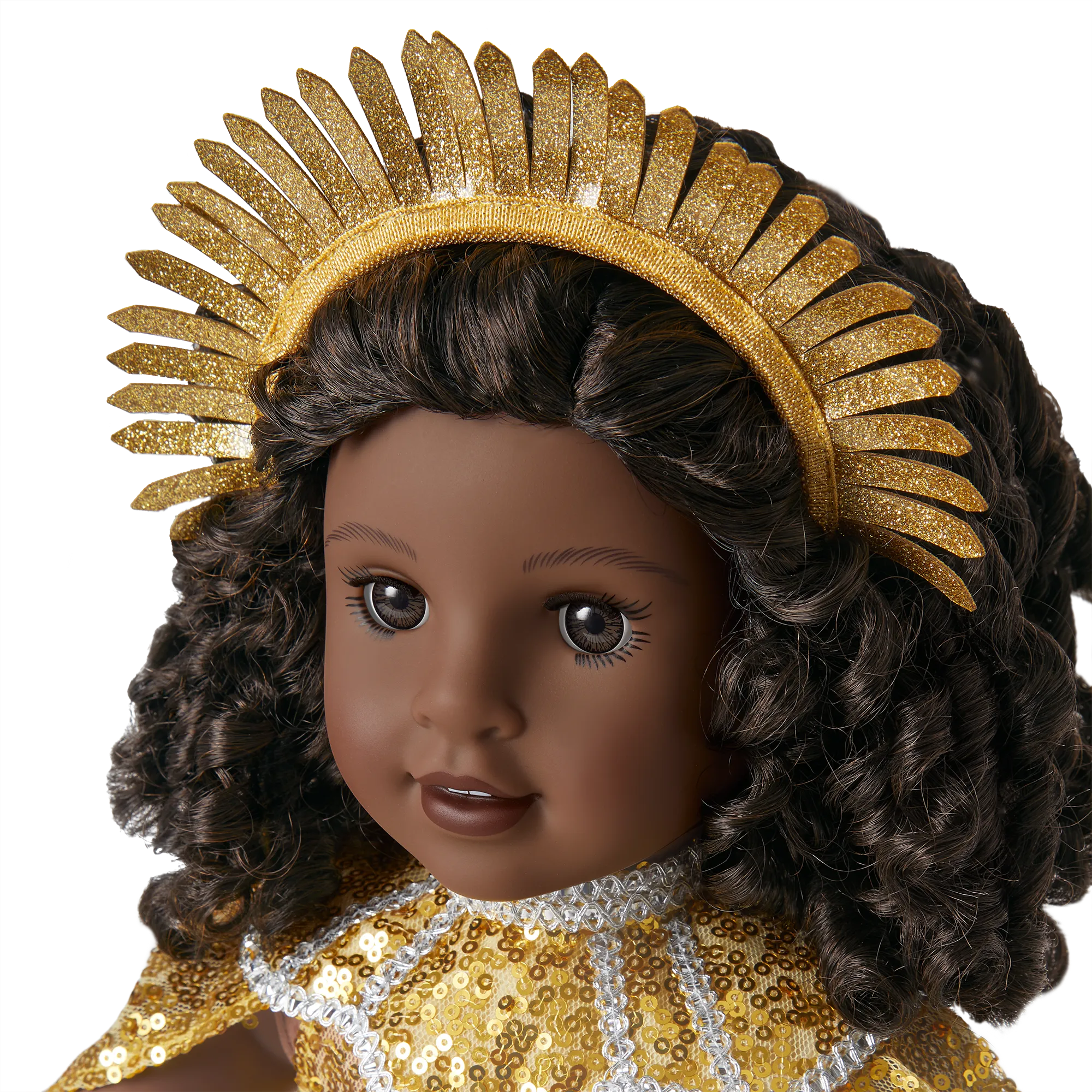 Glitzy Sequin Gown & Capelet Outfit for 18-inch Dolls