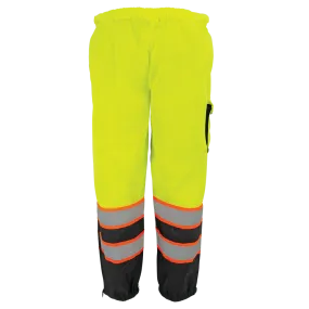 Global Glove FrogWear HV Premium Lightweight Breathable Safety Pant - Yellow/Green