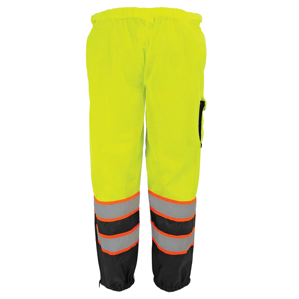 Global Glove FrogWear HV Premium Lightweight Breathable Safety Pant - Yellow/Green