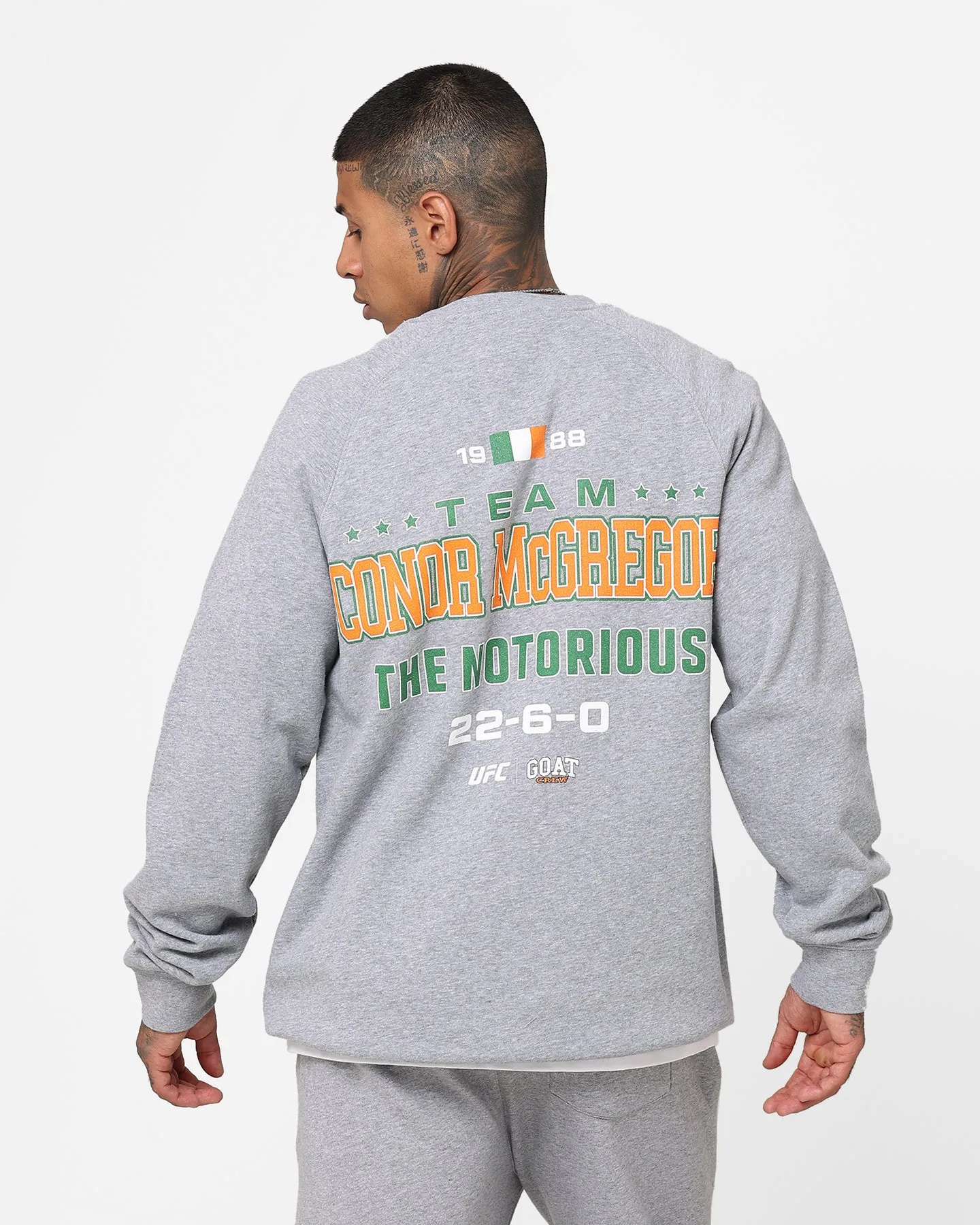 Goat Crew X UFC Conor McGregor Team McGregor Crewneck Grey