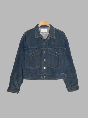 Grass Men's 'Jun Saito Denim' 1980s cropped indigo denim jacket - M