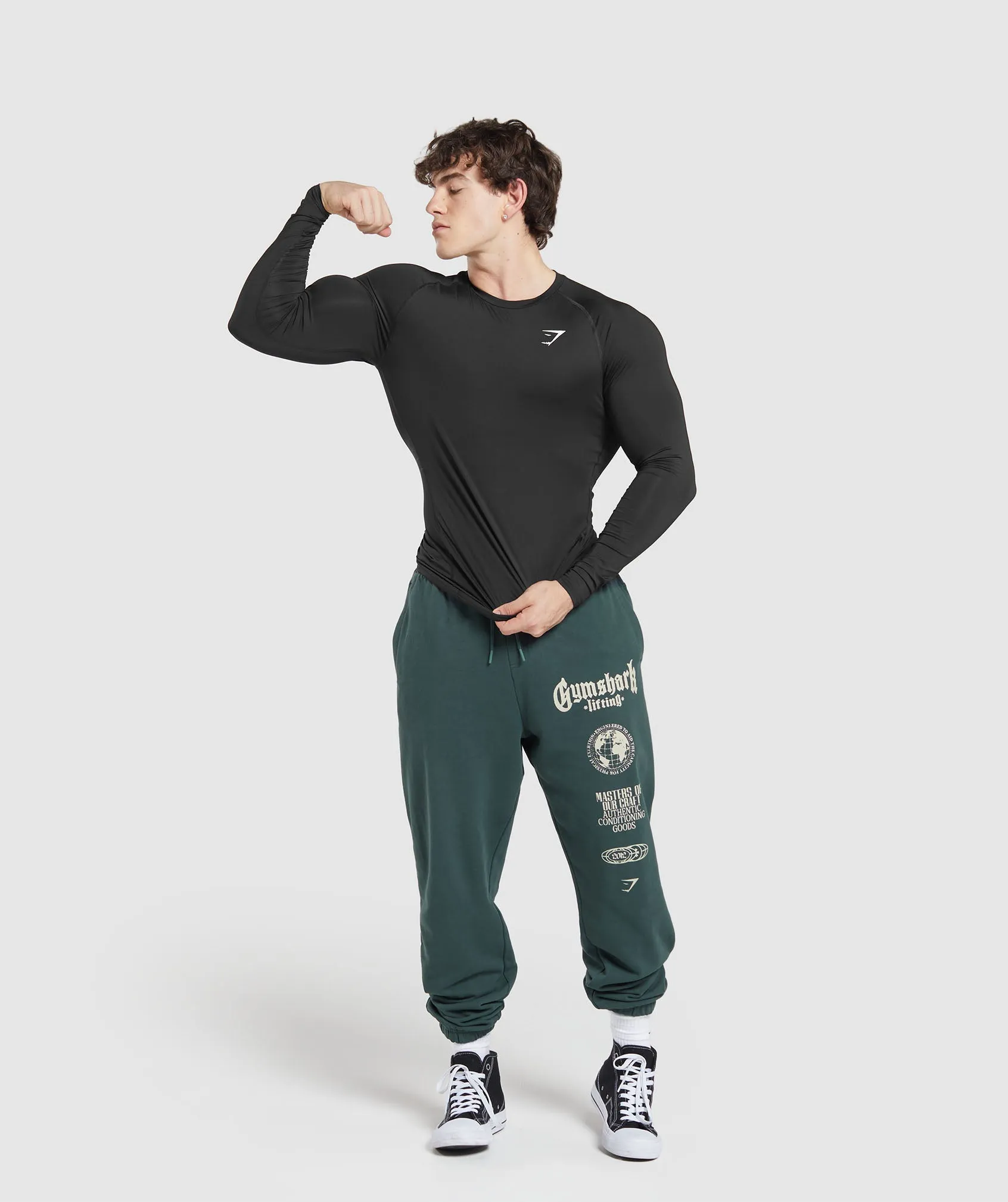 Gymshark Global Lifting Oversized Pants - Green