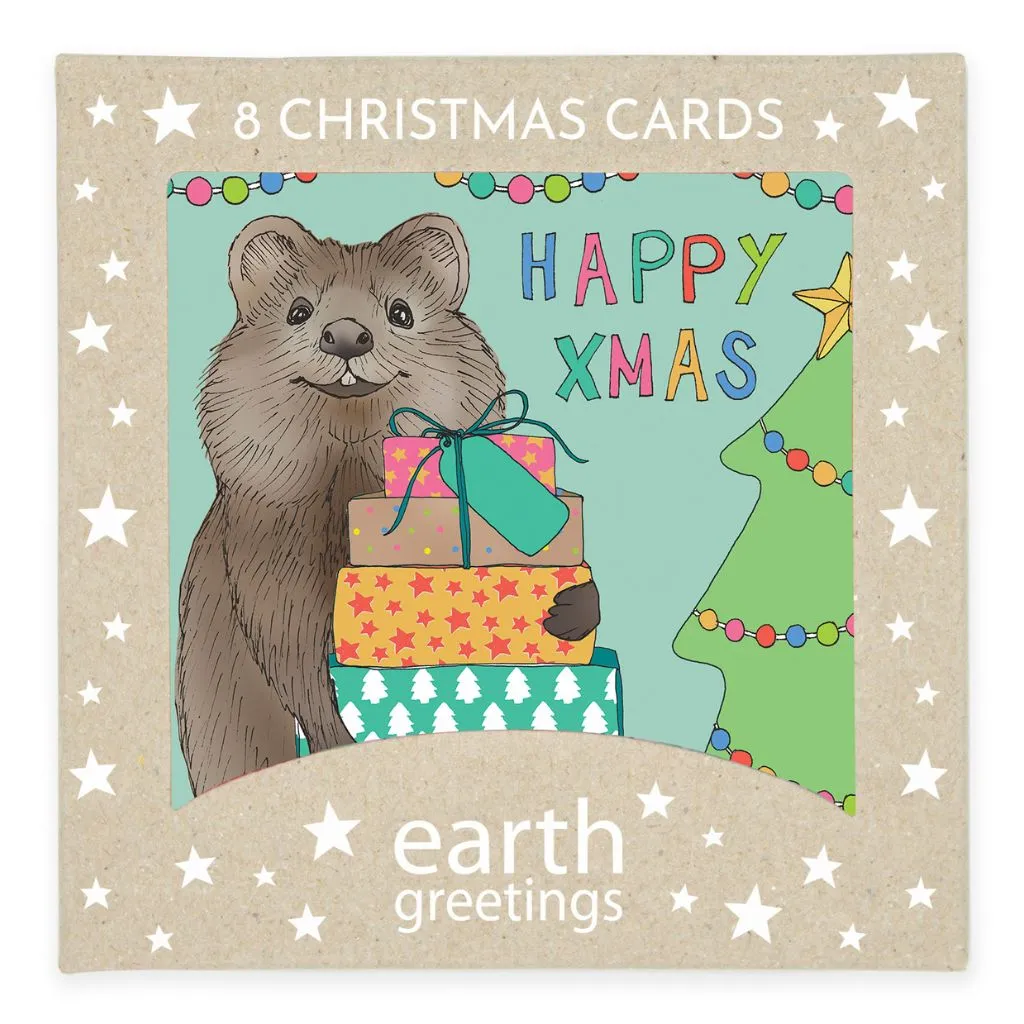 Happy Quokka Christmas Card Pack