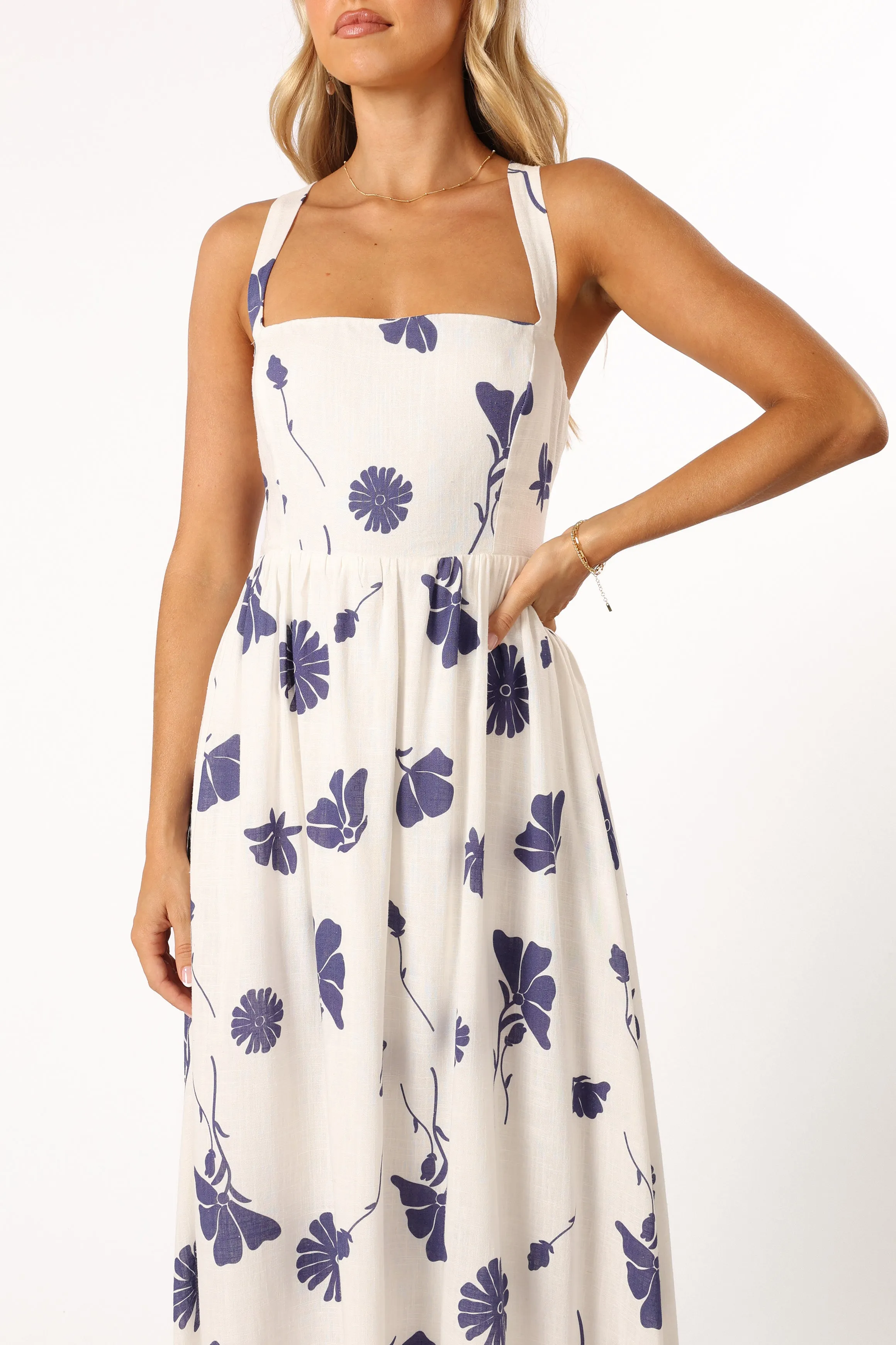 Hazel Maxi Dress - Navy Floral