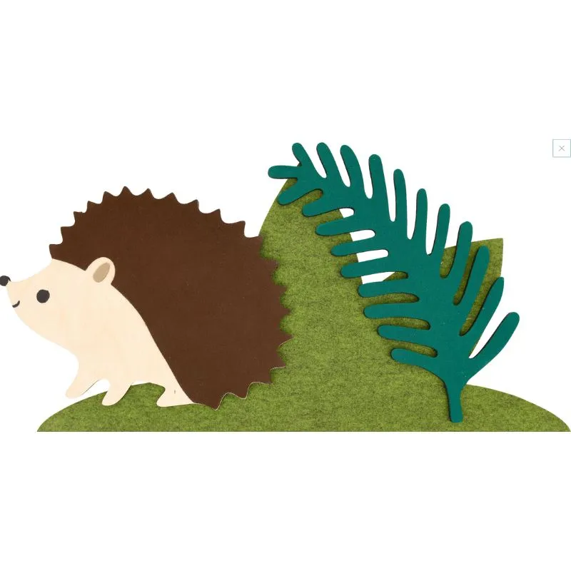 Hedgehog and Grass Wall Decor