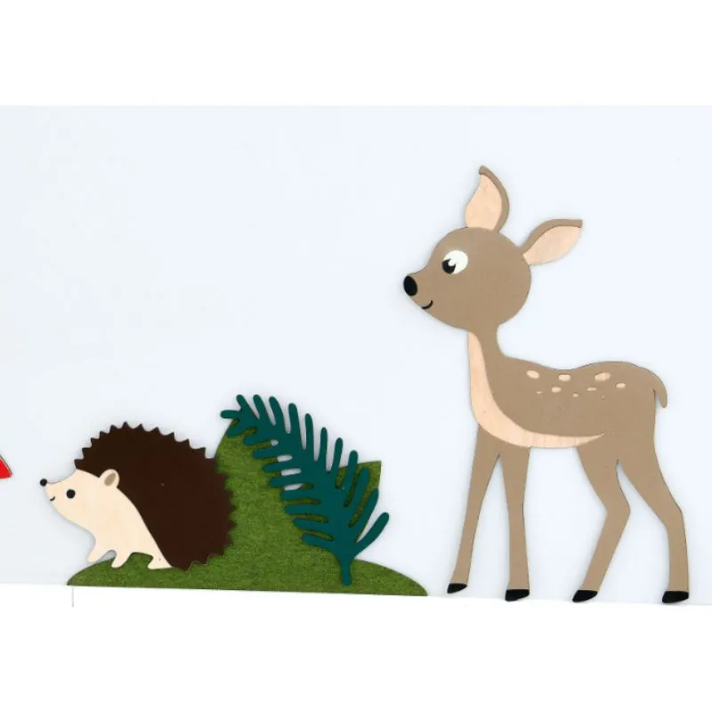 Hedgehog and Grass Wall Decor