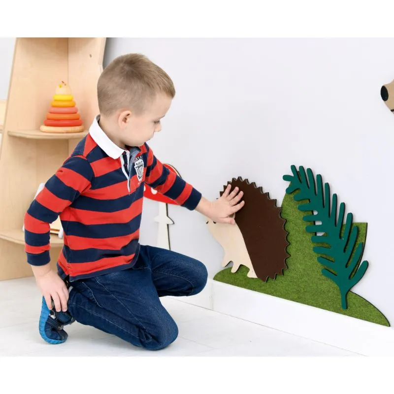 Hedgehog and Grass Wall Decor