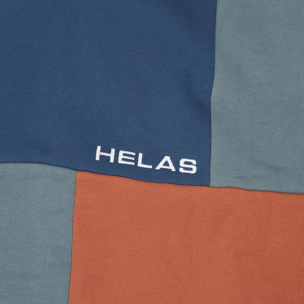 Helas - Carre Crewneck Sweatshirt - Blue / Multi