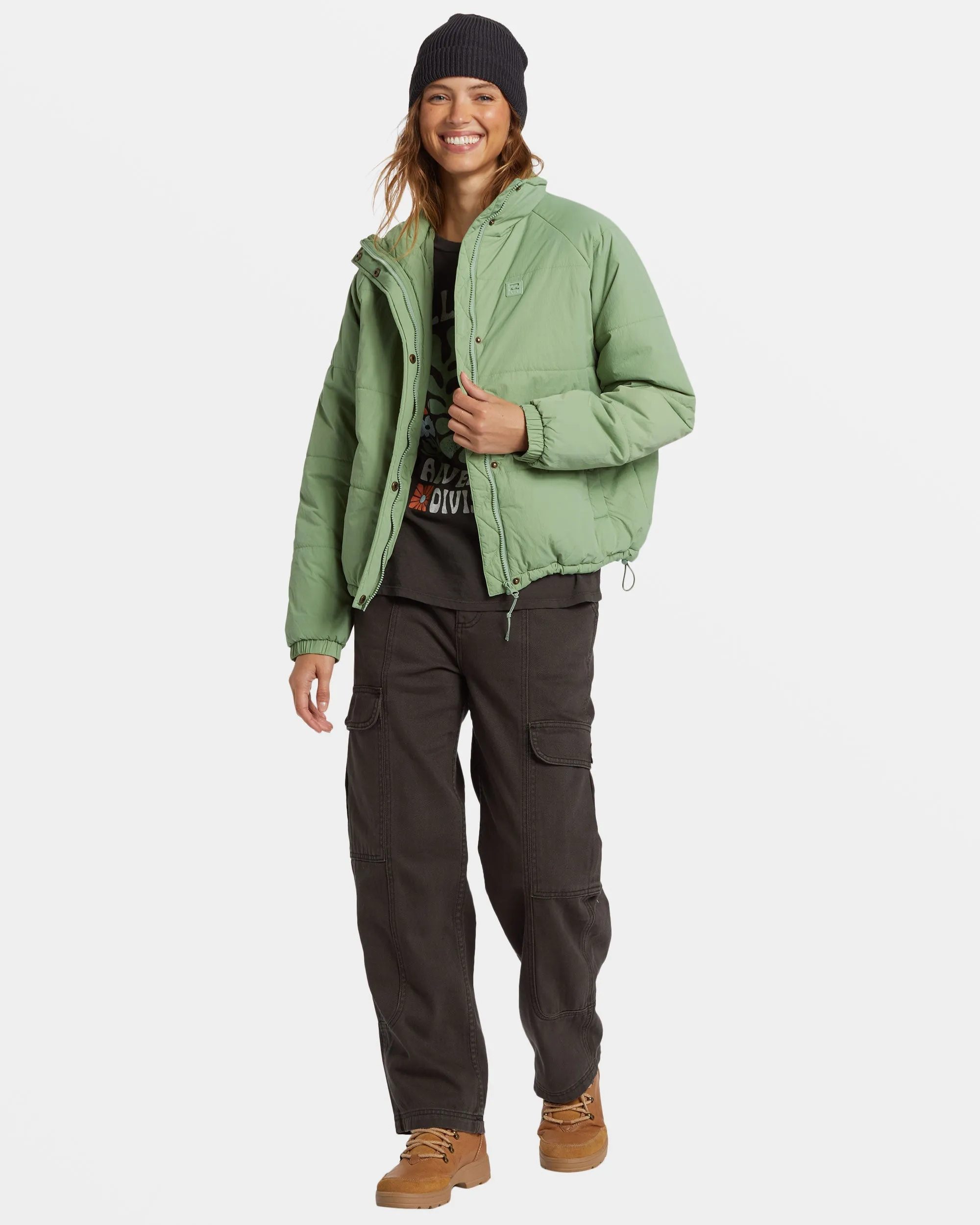 High Route Puffer Jacket - Salty Sage