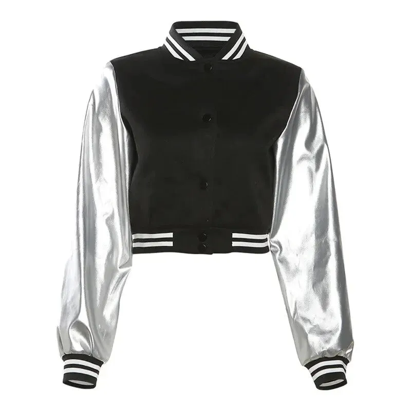 Hipster Patchwork Varsity Jacket