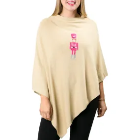 Holly Poncho - Gold   Pink Nutcracker