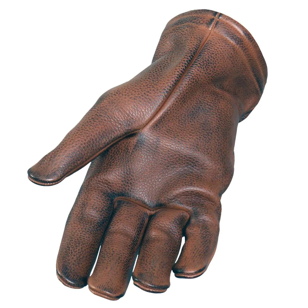 Hot Leathers Distressed Brown Leather Driving Gloves GVM1029