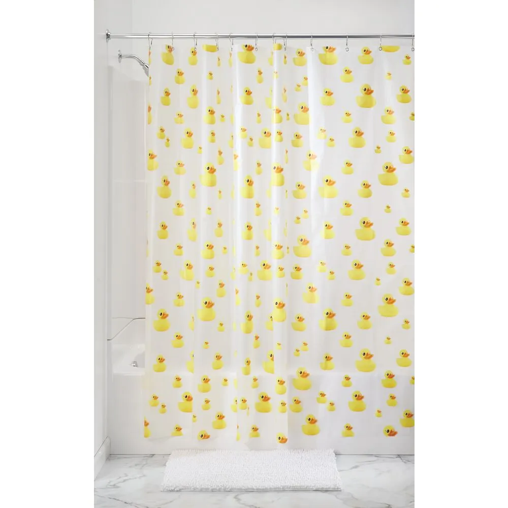 iDesign Ducks PEVA Shower Curtain 72" x 72"