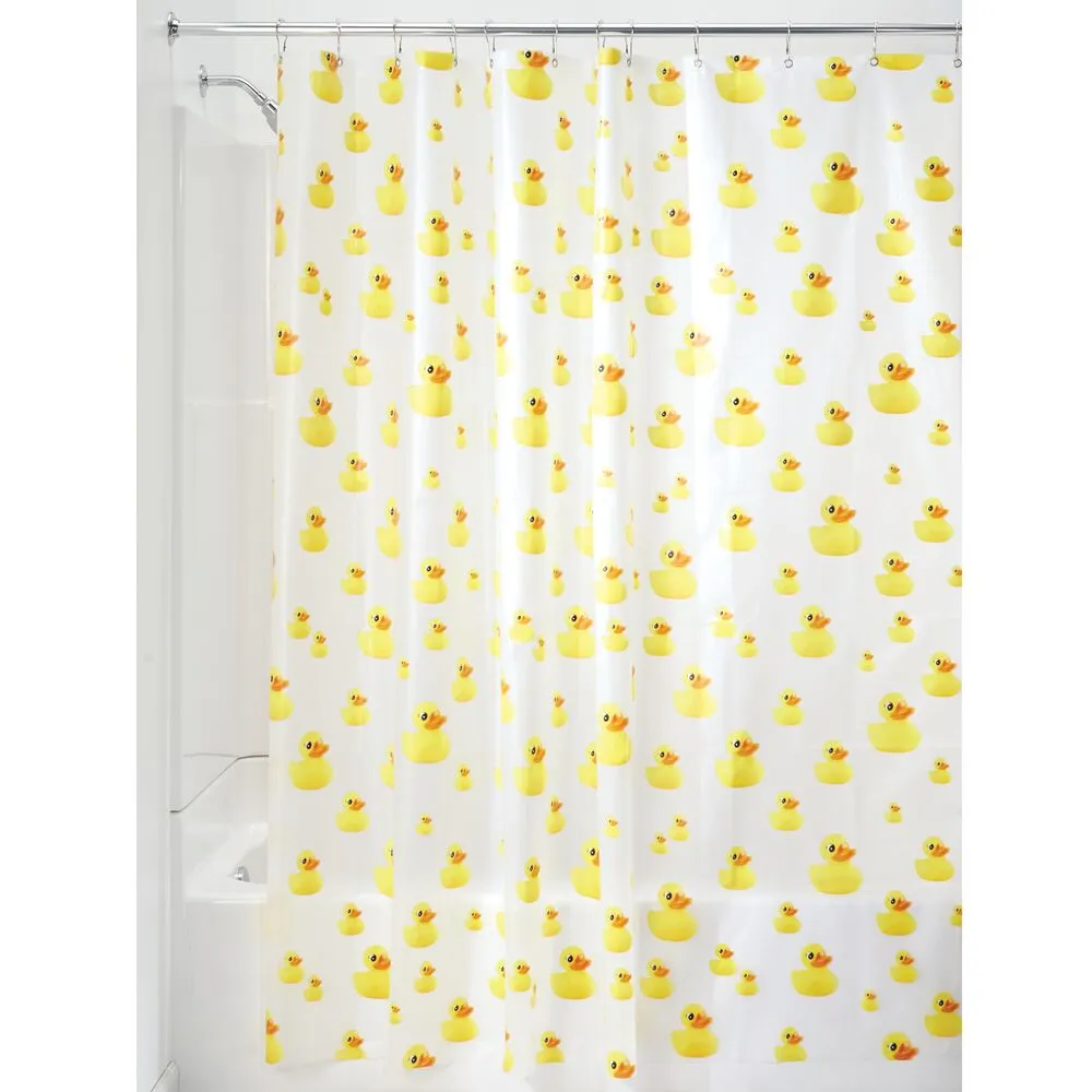 iDesign Ducks PEVA Shower Curtain 72" x 72"