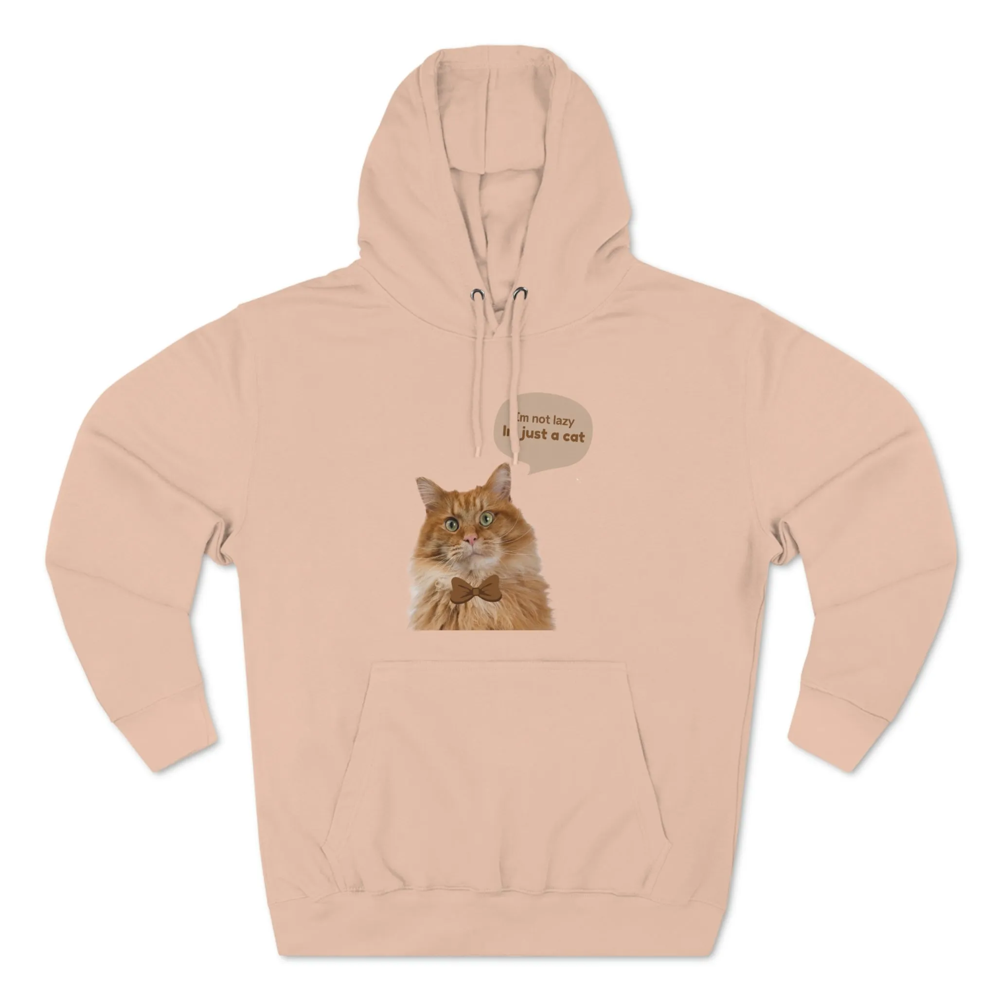 Im Not lazy Im Just a Cat POD Unisex Premium Pullover Hoodie