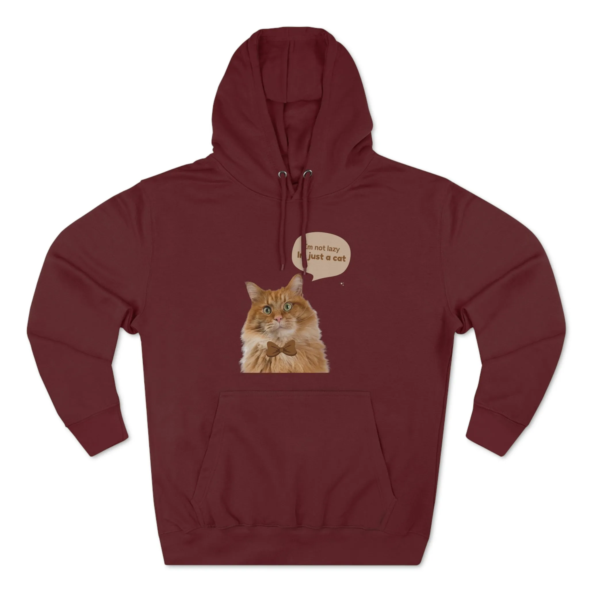 Im Not lazy Im Just a Cat POD Unisex Premium Pullover Hoodie