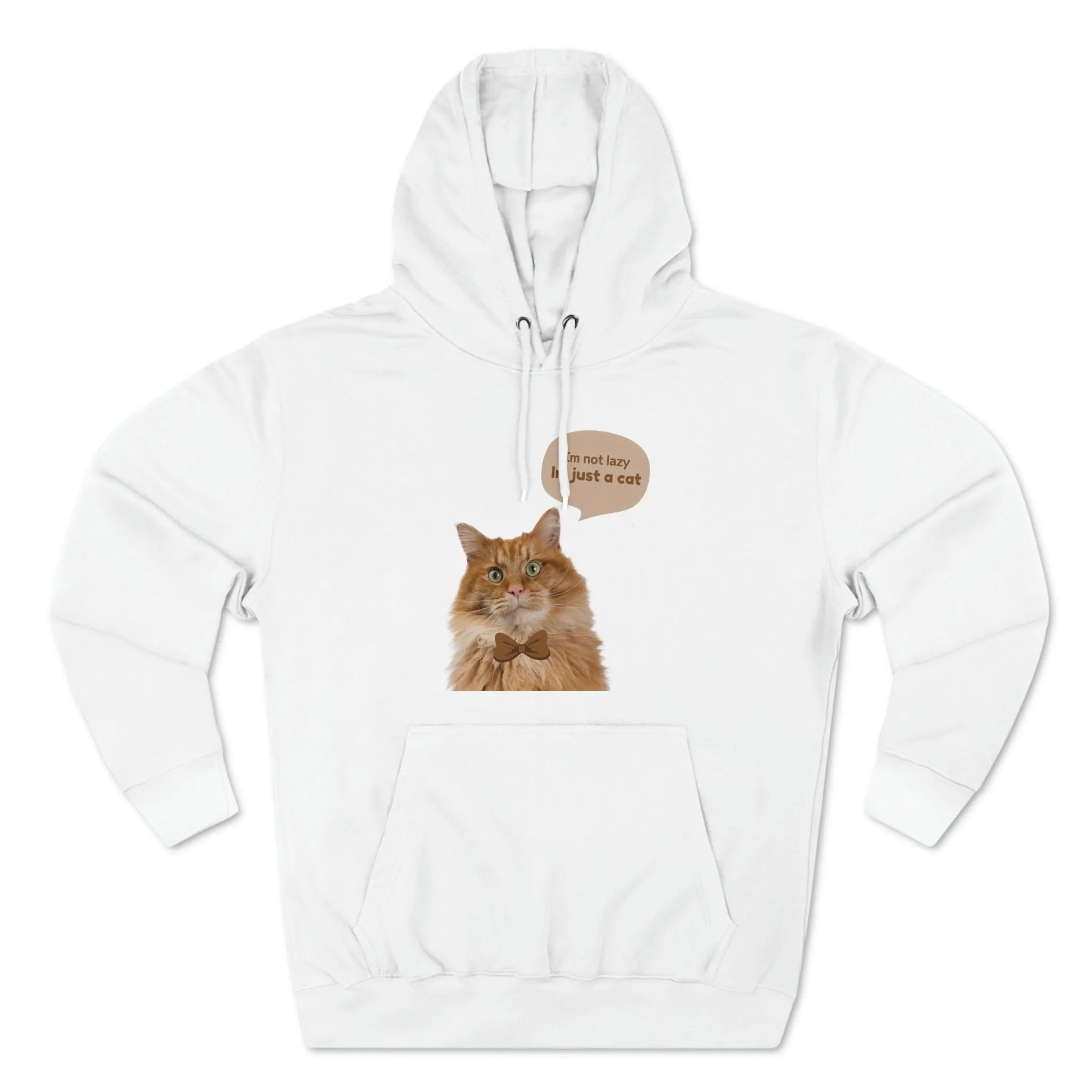 Im Not lazy Im Just a Cat POD Unisex Premium Pullover Hoodie