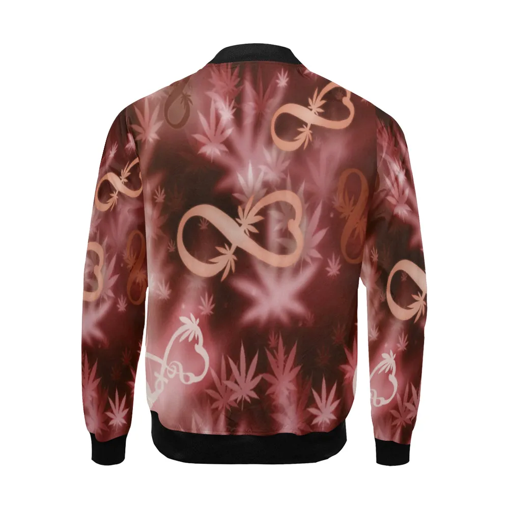 INFINITY RED COSMOS Bomber Jacket for Men