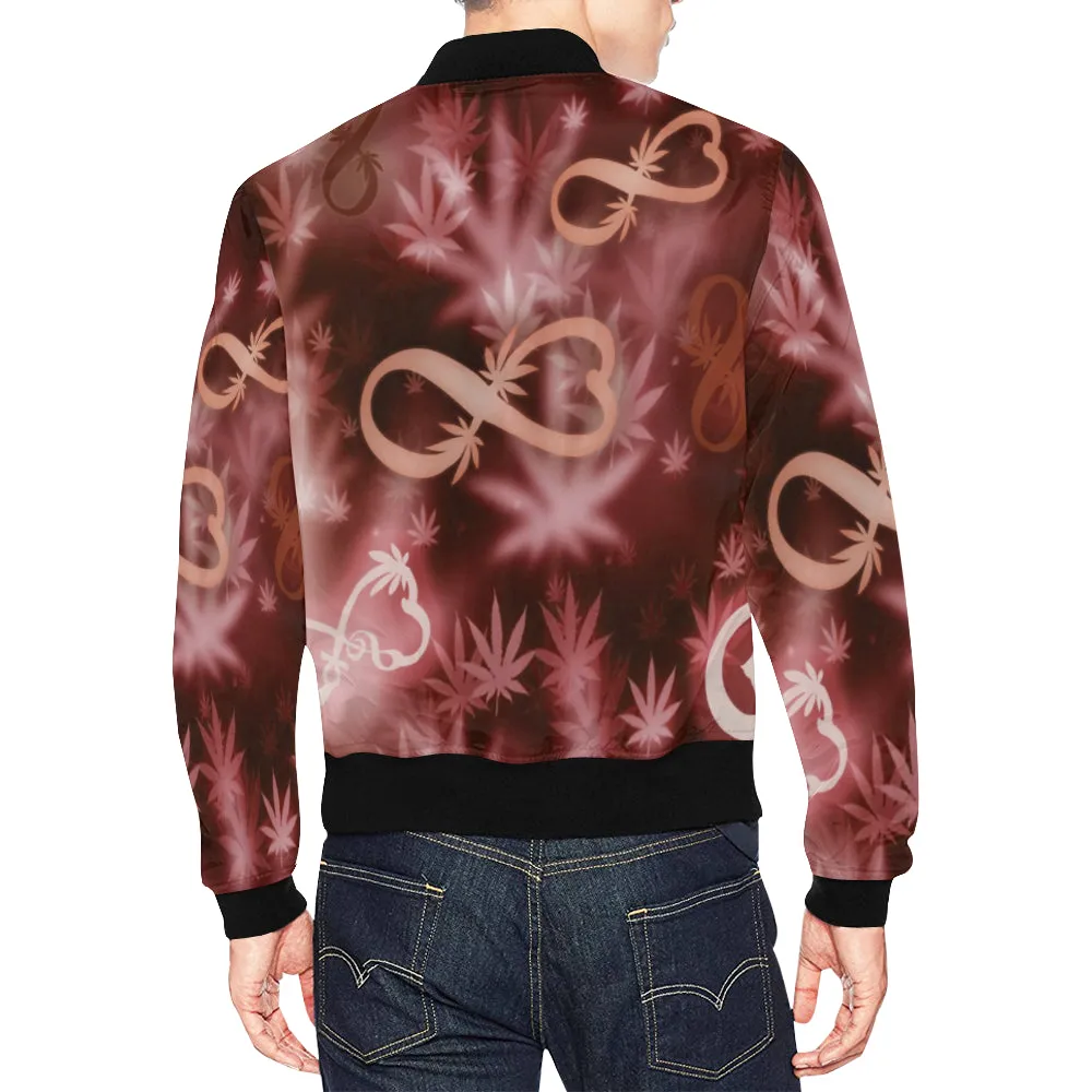 INFINITY RED COSMOS Bomber Jacket for Men