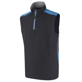 Island Green Ultra-Lite Colour Block Windstopper Gilet - Black