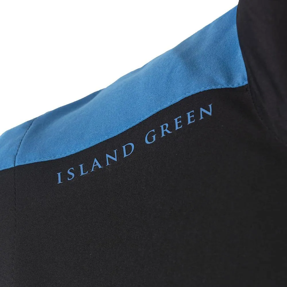 Island Green Ultra-Lite Colour Block Windstopper Gilet - Black