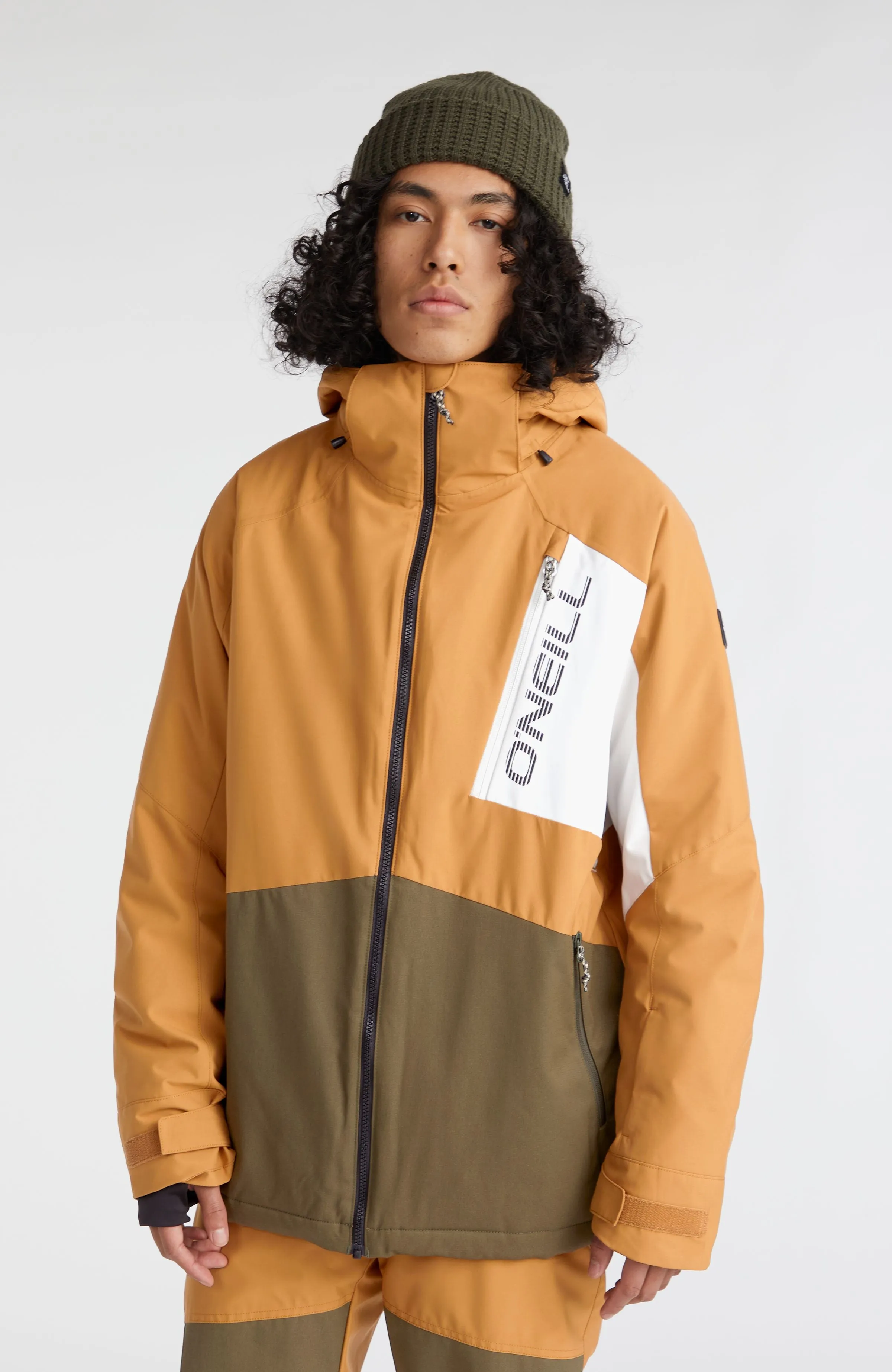 Jacksaw Jacket | Rich Caramel Colour block