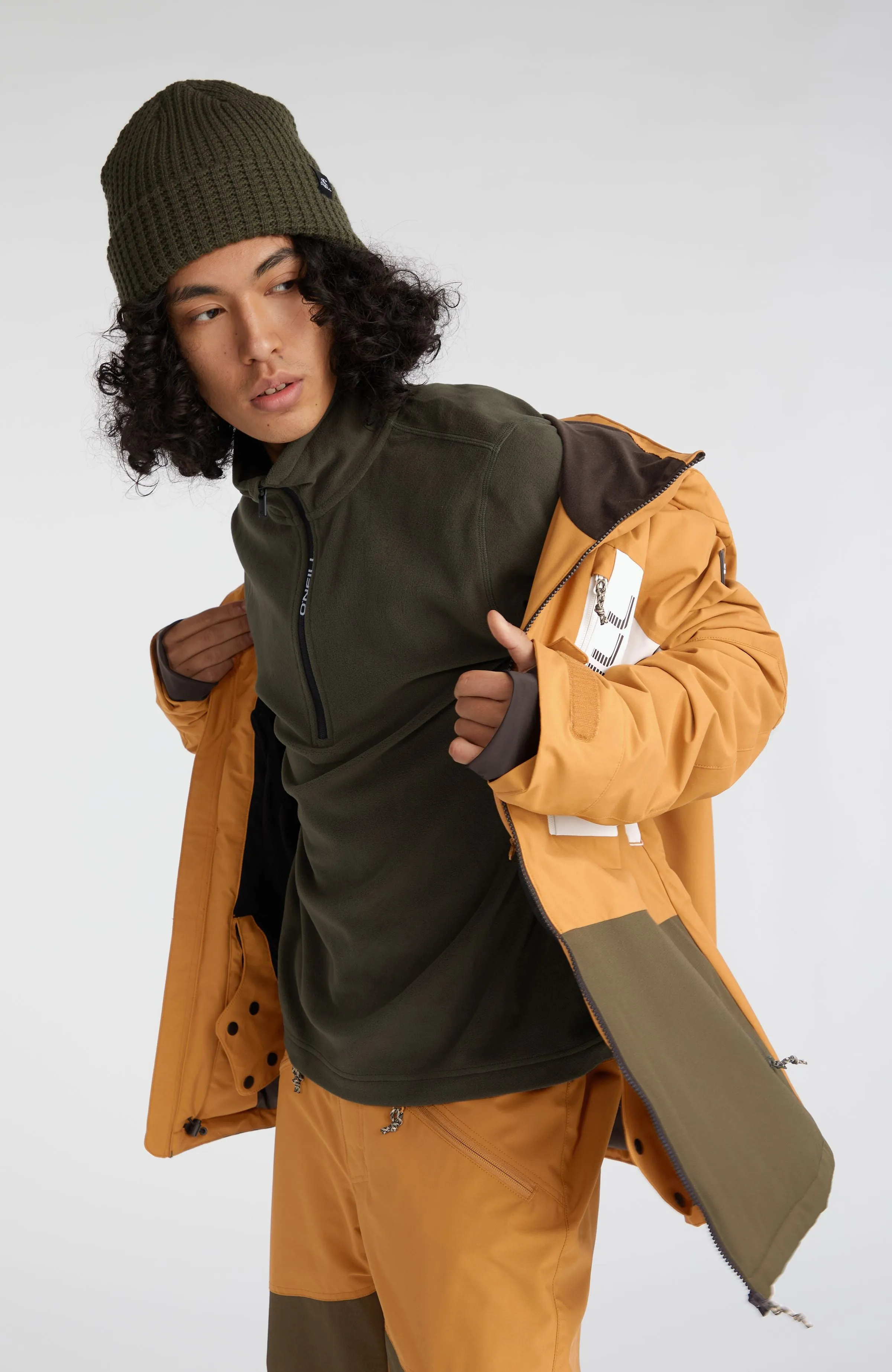 Jacksaw Jacket | Rich Caramel Colour block