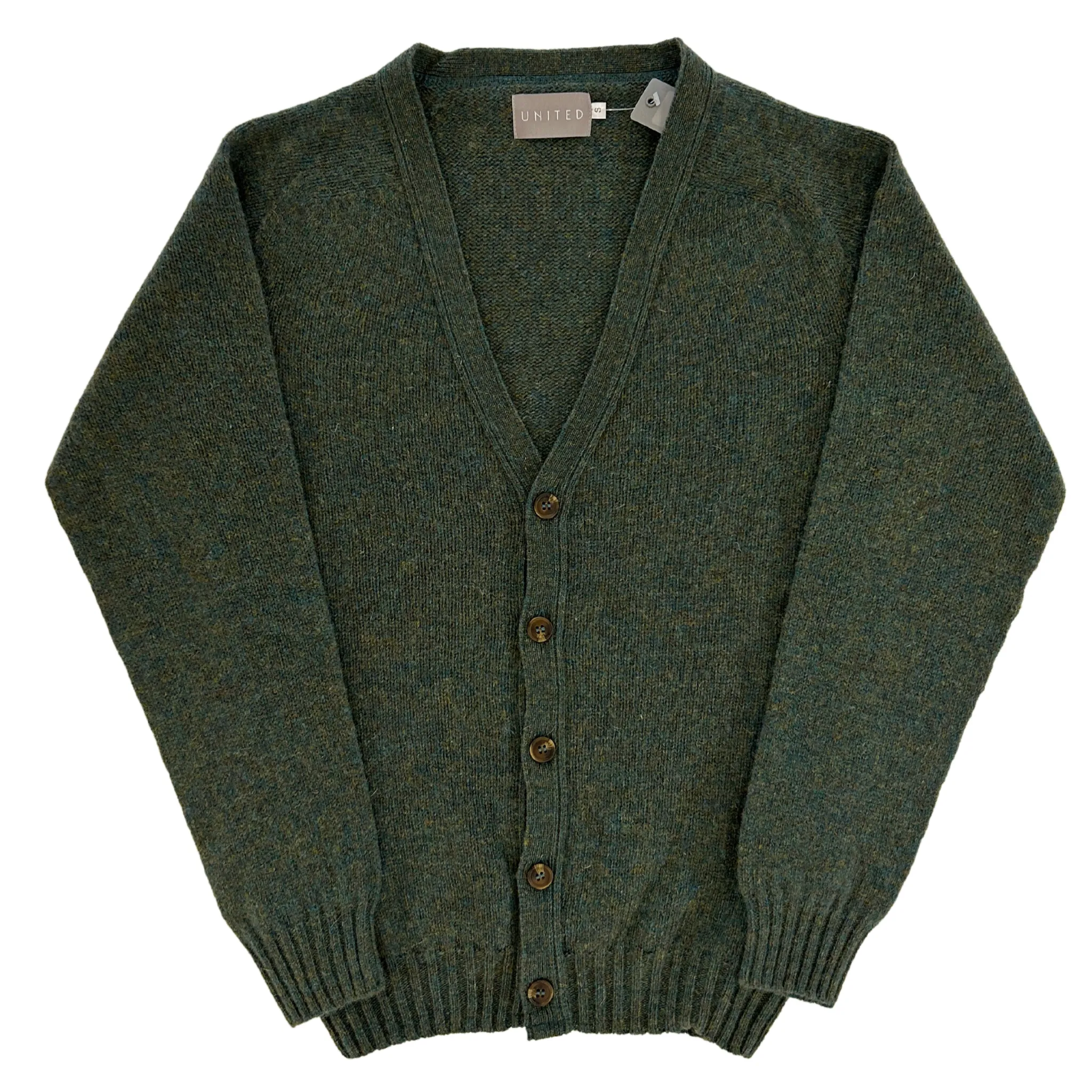 Jade Scottish Wool Cardigan Sweater