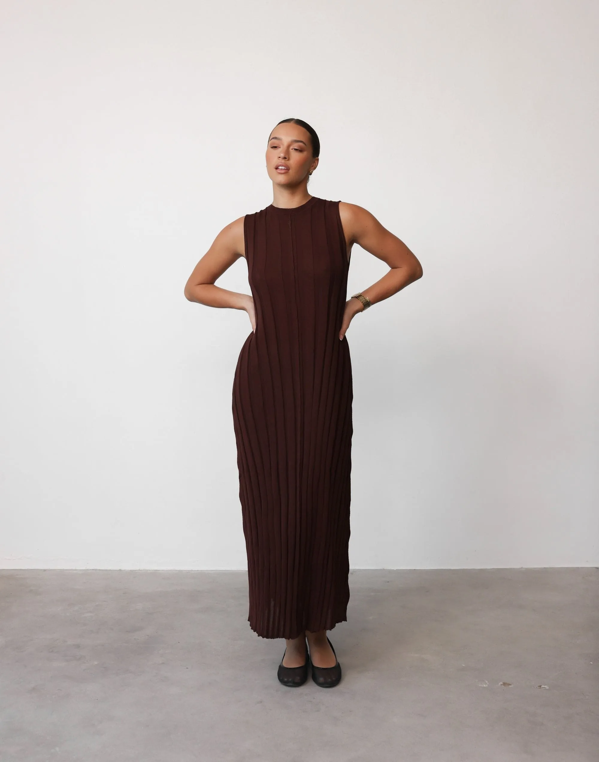 Jemima Maxi Dress (Cocoa)