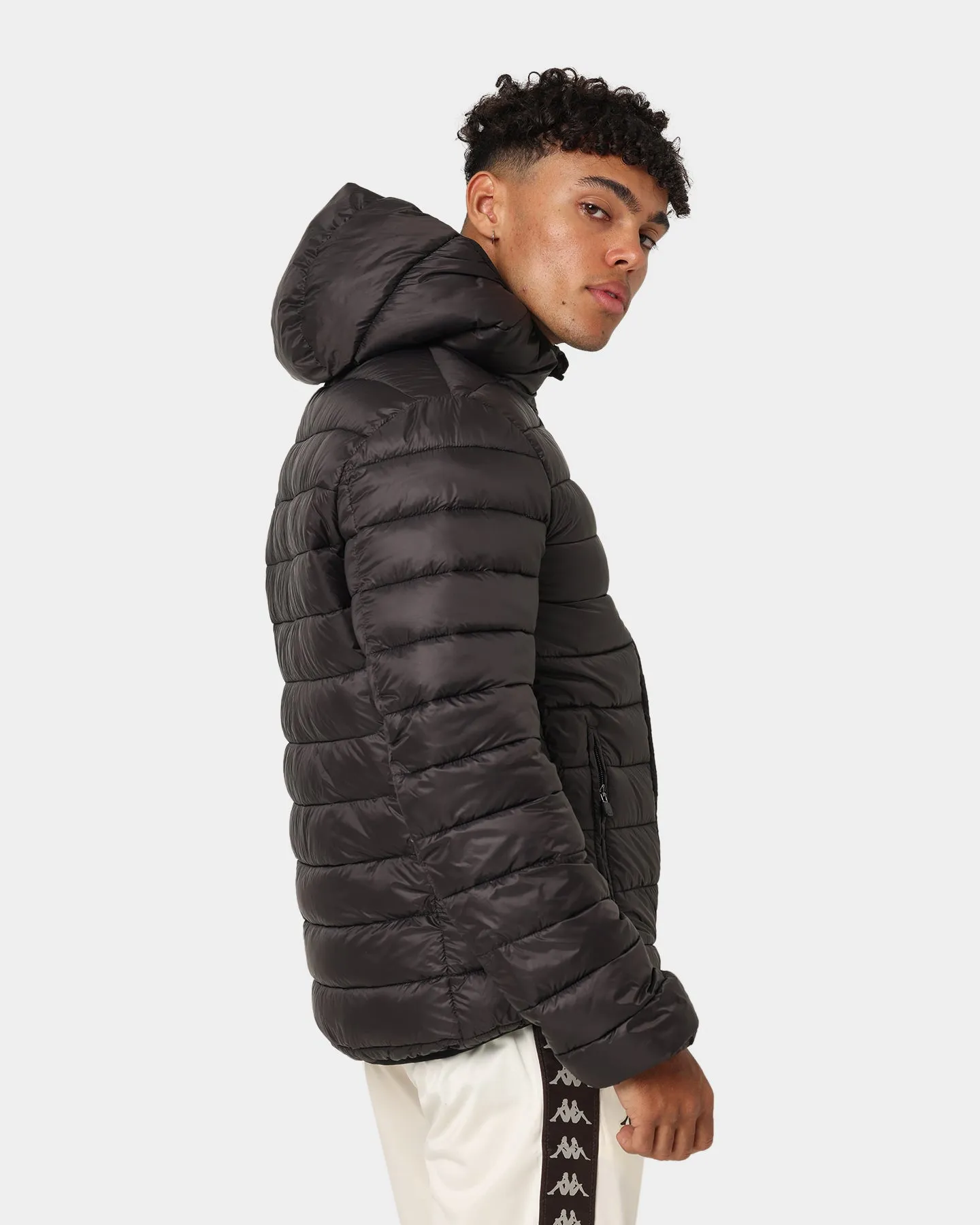 Kappa Logo Astro Puffer Jacket Black