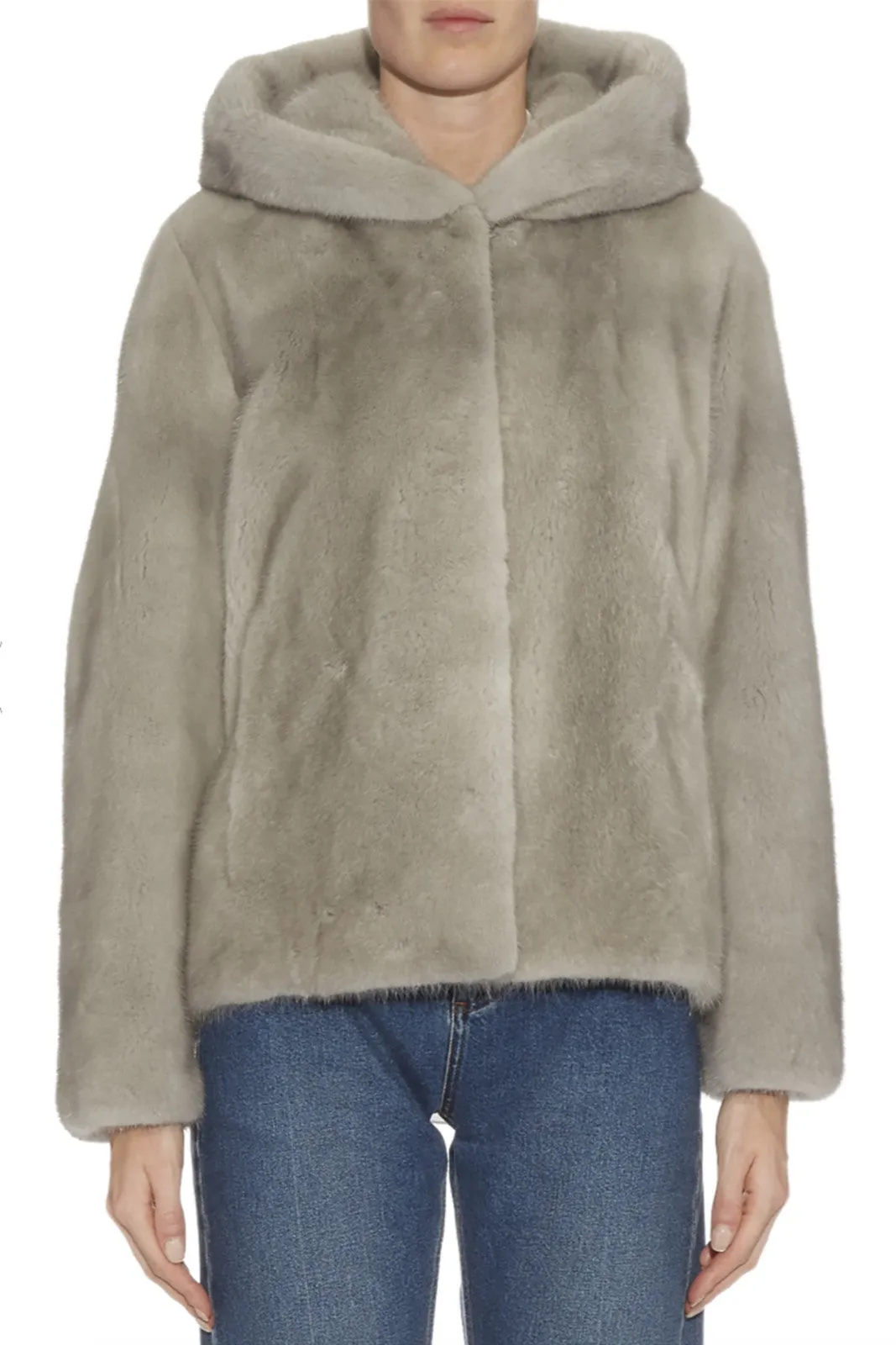 Katie Hoody Mink Fur Jacket