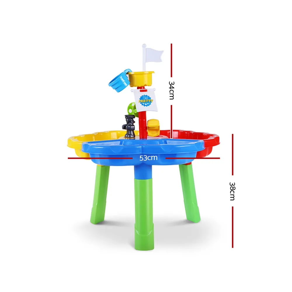 Keezi Kids Beach Sand and Water Sandpit Outdoor Table Childrens Bath Toys