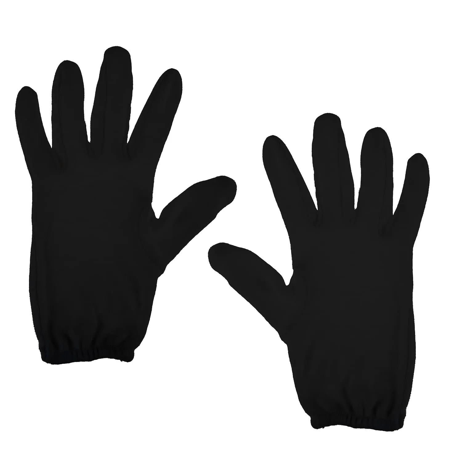 Kuber Industries Gloves | Cotton Summer Gloves | Protection From Sun Burns | Dust | Pollution | Gloves For Women | Gloves For Men | 1 Pair | Black