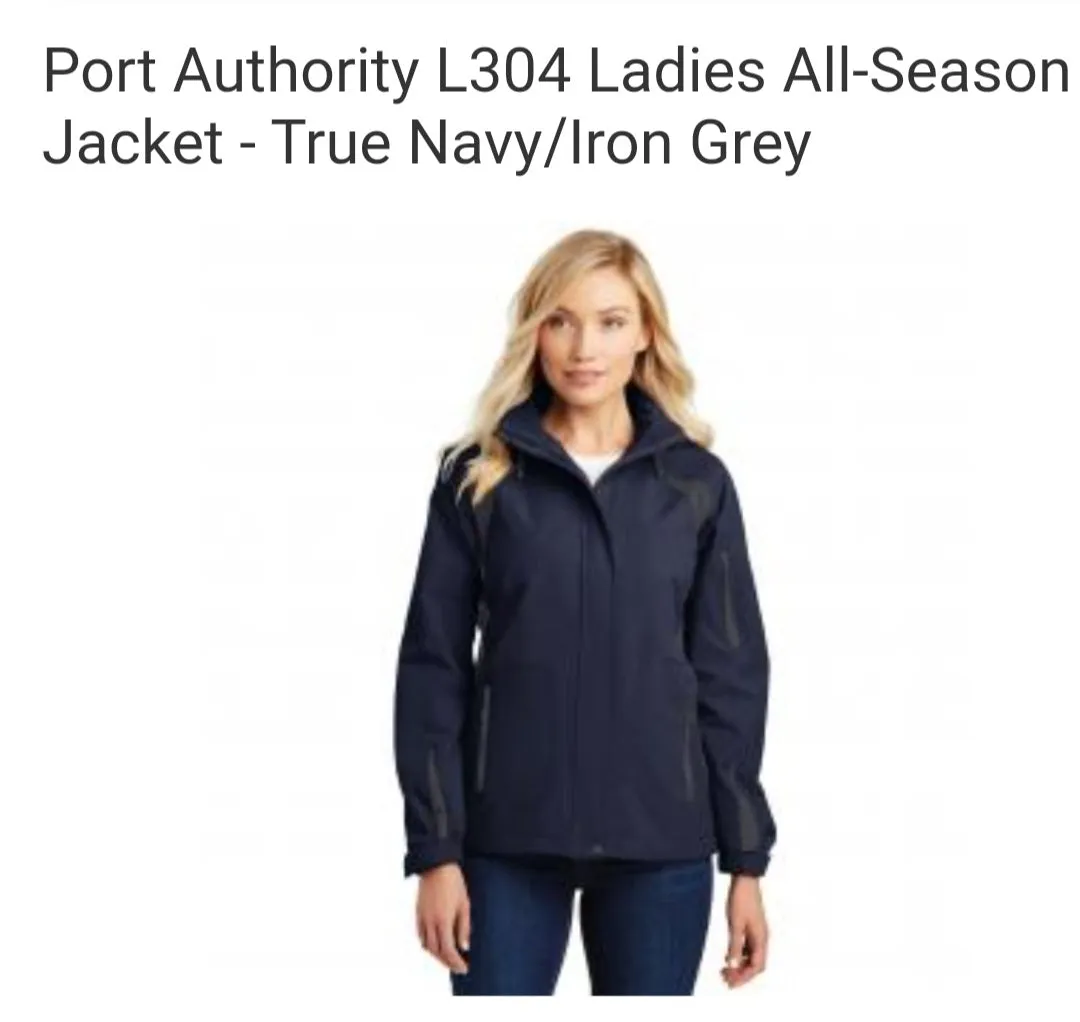 Ladies Port Authority Navy & Iron Jacket