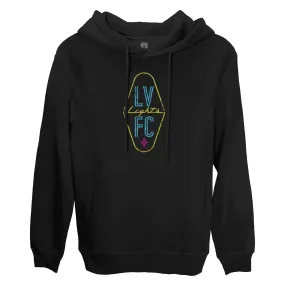 Las Vegas Lights FC Color Badge Fleece Pullover Hoodie - Black