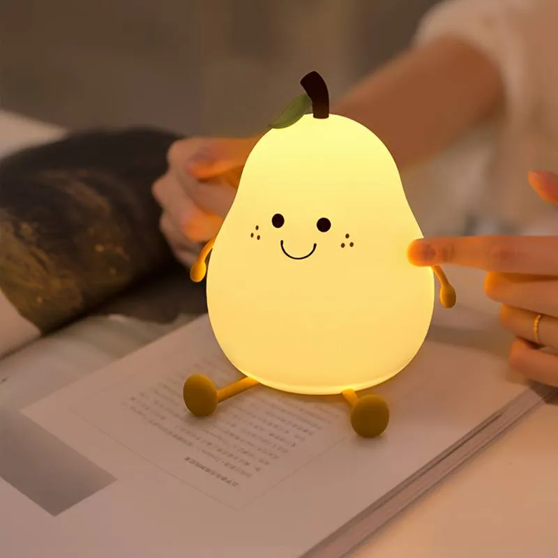 LED Pear Night Light Lamp