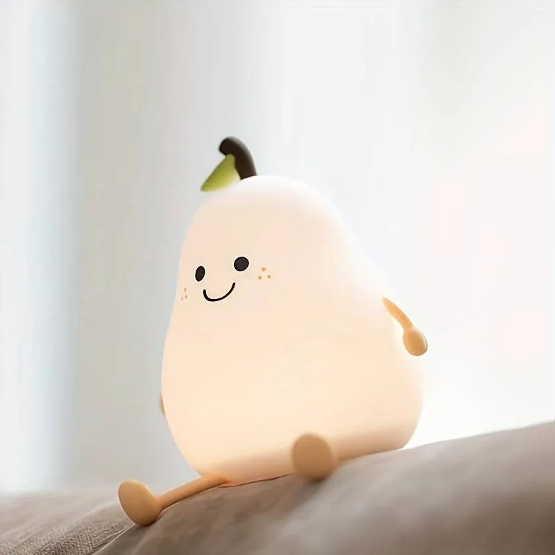 LED Pear Night Light Lamp