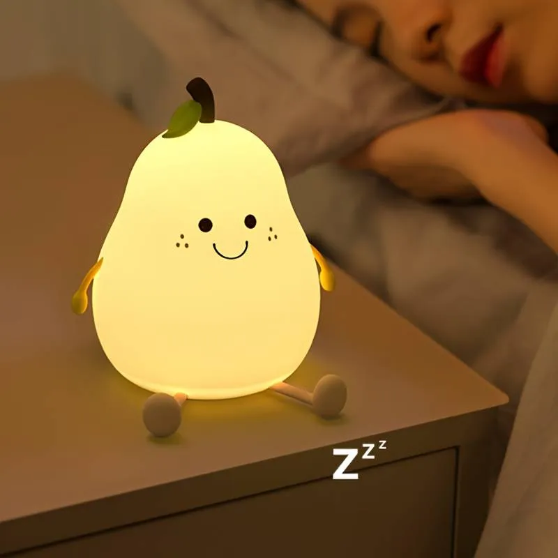 LED Pear Night Light Lamp