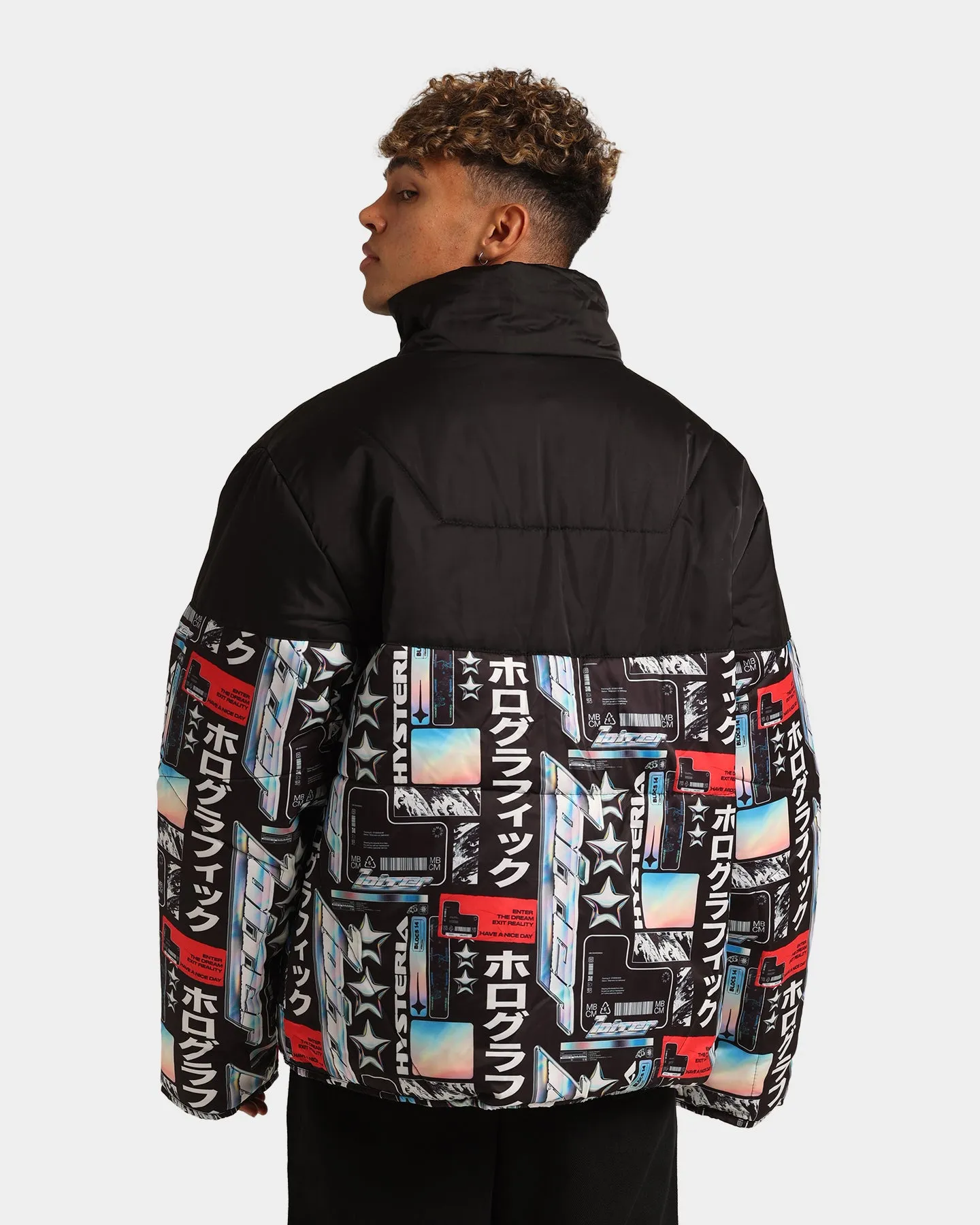 Loiter Constellation Puffer Jacket Black/Multi-Coloured