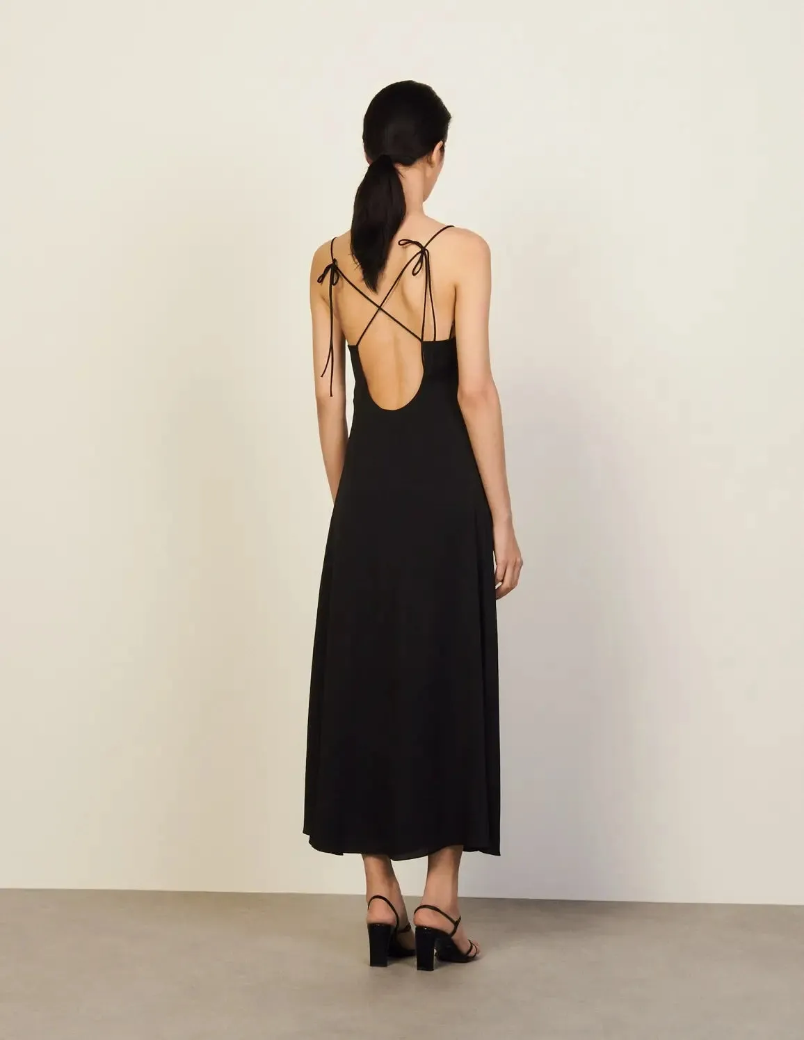 Long Dress With Narrow Straps