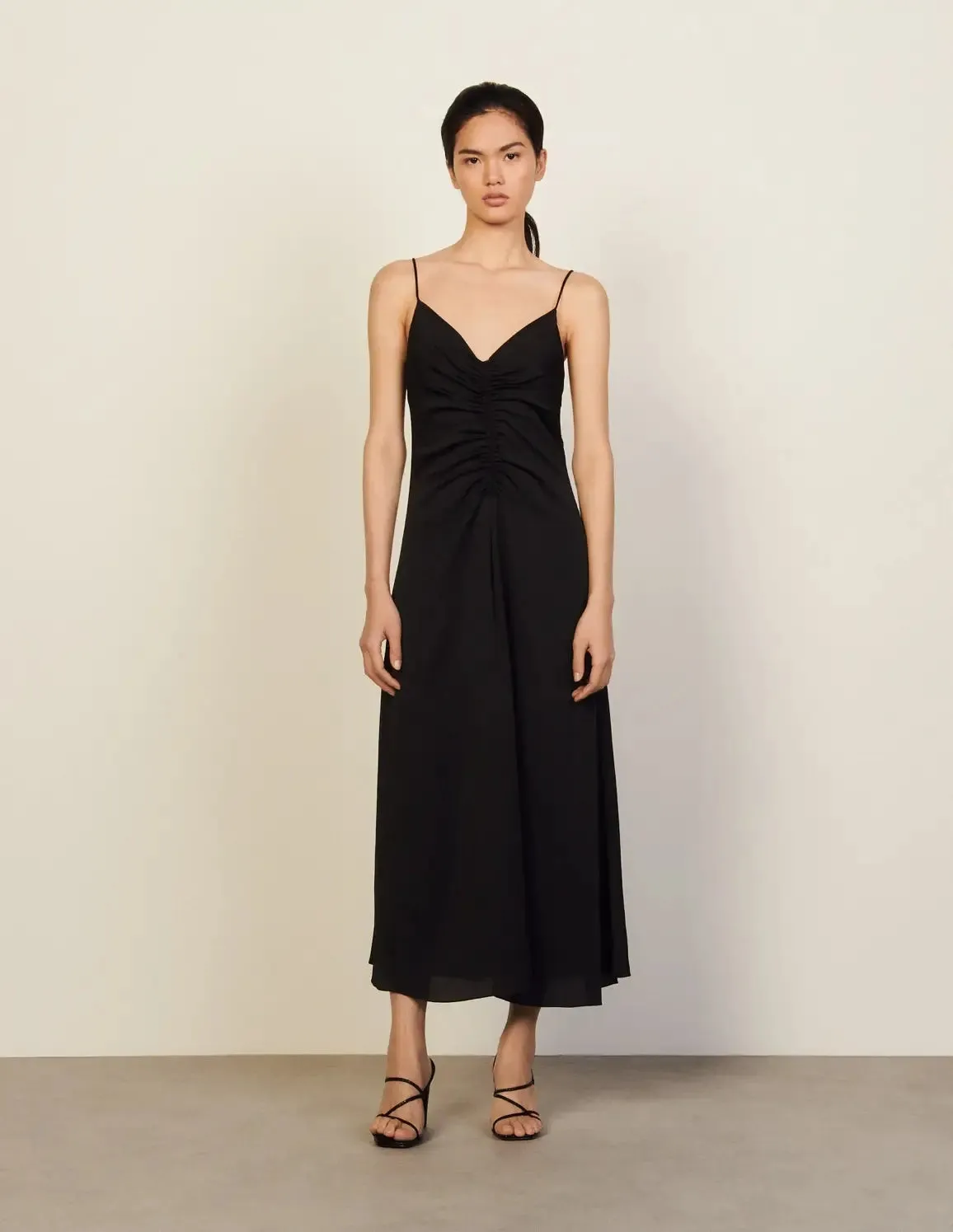 Long Dress With Narrow Straps