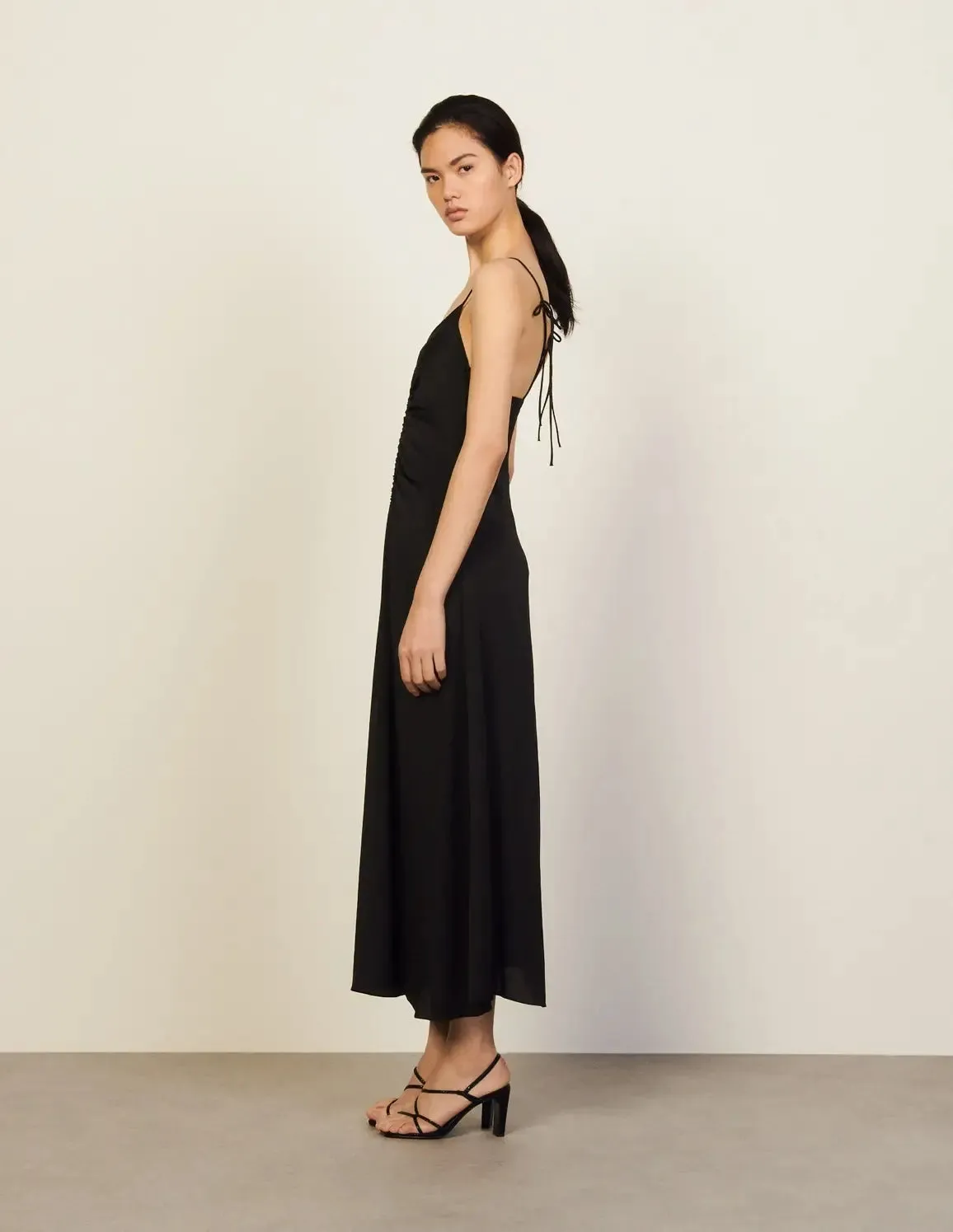 Long Dress With Narrow Straps